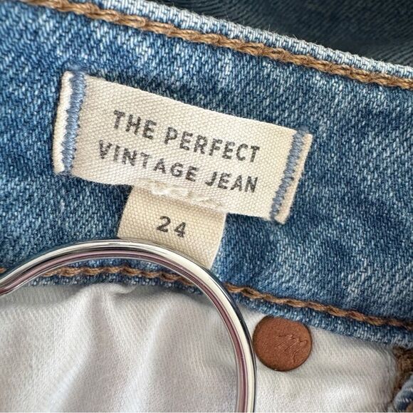 Madewell The Perfect Vintage Jean in Denman Wash Size 24 Distressed EUC NC328 - Picture 13 of 15